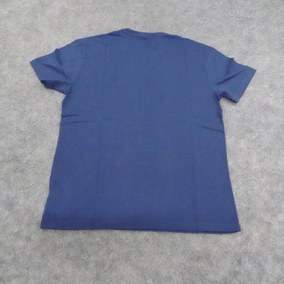 Polo Ralph Lauren T Shirt Mens Small V Neck Rustic Navy Blue Red Pony Cotton U - Picture 10 of 12